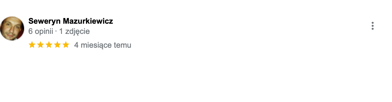 pozytywny komentarz wystawiony przez klineta nr 5